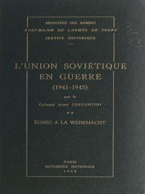 cover image of L'Union soviétique en guerre (2). Échec à la Wehrmacht, 1941-1945